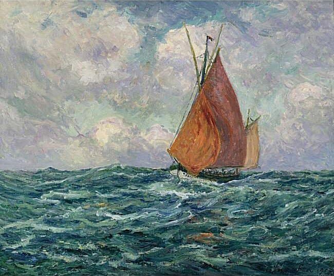 Thonier en mer, Maxime Maufra